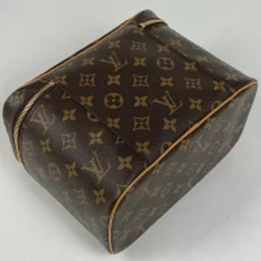 Louis Vuitton Nice Handbag Monogram Brown Cosmetics Clutch Makeup Accessory